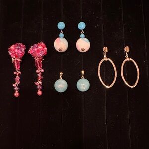Vintage dangle earring lot